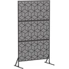 Privatumo žaliuzės 100 x 50 x 180 cm Plienas Juoda