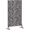 Privatumo žaliuzės 100 x 50 x 180 cm Plienas Juoda