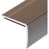 Profiliai laiptams, 15vnt., rudi, 100cm, aliuminis, L formos