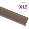 Profiliai laiptams, 15vnt., rudi, 100cm, aliuminis, L formos