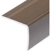 Profiliai laiptams, 15vnt., rudi, 100cm, aliuminis, L formos