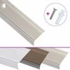 Profiliai laiptams, 15vnt., šampano, 100cm, aliuminis, L formos