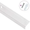 Profiliai laiptams, 15vnt., sidabro, 100cm, aliuminis, L formos