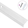 Profiliai laiptams, 15vnt., sidabro, 100cm, aliuminis, L formos