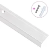 Profiliai laiptams, 15vnt., sidabro, 90 cm, aliuminis, L formos