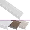 Profiliai laiptams, 15vnt., sidabro, 90 cm, aliuminis, L formos