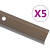 Profiliai laiptams, 5vnt., rudi, 100cm, aliuminis, L formos