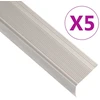 Profiliai laiptams, 5vnt., šampano, 100 cm, aliuminis, L formos