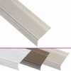 Profiliai laiptams, 5vnt., šampano, 90 cm, aliuminis, L formos