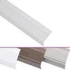 Profiliai laiptams, 5vnt., sidabro, 100 cm, aliuminis, L formos