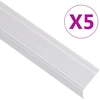 Profiliai laiptams, 5vnt., sidabro, 100 cm, aliuminis, L formos