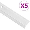 Profiliai laiptams, 5vnt., sidabro, 100 cm, aliuminis, L formos