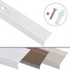 Profiliai laiptams, 5vnt., sidabro, 100 cm, aliuminis, L formos