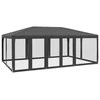 Proginė palapinė su 10 sienomis, antracito, 6x4m, HDPE
