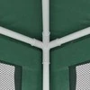 Proginė palapinė su 8 tinklinėmis sienomis, žalia, 3x9m, HDPE
