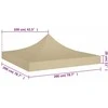 Proginės palapinės stogas, smėlio spalvos, 2x2m, 270 g/m²