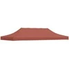 Proginės palapinės stogas, terakota spalvos, 6x3m, 270 g/m²