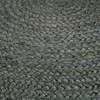 Pufas, alyvuogių žalios sp., 45x30cm, džiutas, rankų darbo