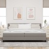 Kiemas lova su pagalve Tortora 200 x 200 cm audinys