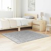 Neslystantis plaukuotas kilimas Pilka 120 x 120 cm PP