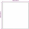 Neslystantis plaukuotas kilimas Pilka 120 x 120 cm PP