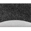 Neslystantis plaukuotas kilimas Tamsiai pilka 120 x 120 cm PP