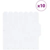 Pūkuota plytelė 10 pcs Balta 30 x 30 cm Poliuretanas ir PET
