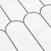 Pūkuota plytelė 10 pcs Balta pilka 30 x 30 cm