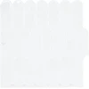Pūkuota plytelė 10 vnt. Balta 30 x 30 cm Poliuretanas ir PET