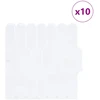 Pūkuota plytelė 10 vnt. Balta 30 x 30 cm Poliuretanas ir PET