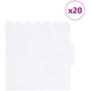 Pūkuota plytelė 20 pcs Balta 30 x 30 cm Poliuretanas ir PET