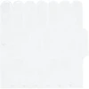Pūkuota plytelė 50 pcs Balta 30 x 30 cm Poliuretanas ir PET