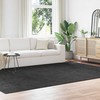 Neslystantis plaukuotas kilimas Tamsiai pilka 240 x 340 cm PP