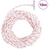 Pull Starter Cord Balta ir Raudona Ø3 mm 10 m Nailonas