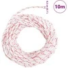 Pull Starter Cord Balta ir Raudona Ø3 mm 10 m Nailonas