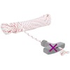 Pull Starter Cord Balta ir Raudona Ø5 mm 10 m Nailonas