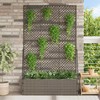 Sodo trelių vazonas Pilka 105 x 30 x 170 cm Metalas