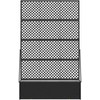 Sodo trelių vazonas Juodas 105 x 30 x 170 cm Metalas