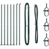 Tvorelės stulpas 7 pcs Žalia Plienas