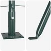 Tvorelės stulpas 7 pcs Žalia Plienas