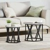 Šoninis stalas 2 pcs Pilkas Sonoma