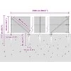 Suvirintas vielinis tvoras su smailiais galais 25 x 0,5 m Žalia