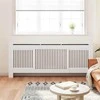 Radiatoriaus dangtis 2 pcs Balta 205 x 20,5 x 81,5cm