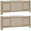 Radiatoriaus dangtis 2 pcs Sonoma ąžuolas 205 x 20,5 x 81,5cm