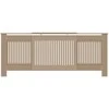 Radiatoriaus dangtis 2 pcs Sonoma ąžuolas 205 x 20,5 x 81,5cm