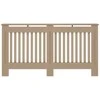 Radiatoriaus dangtis 2 pcs Sonoma ąžuolas 152 x 19 x 81,5cm