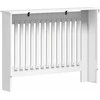 Radiatoriaus dangtis Itin blizgi balta 112 x 19 x 81,5 cm