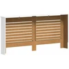 Radiatoriaus uždangalai, 2vnt., balti, 172x19x81,5cm, MDF