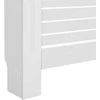 Radiatoriaus uždangalas, baltos sp., 152x19x81,5cm, MDF