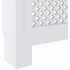 Radiatoriaus uždangalas, baltos spalvos, 78cm, MDF